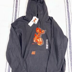 Uniqlo Black Hoodie with Jeff Koons Balloon Dog